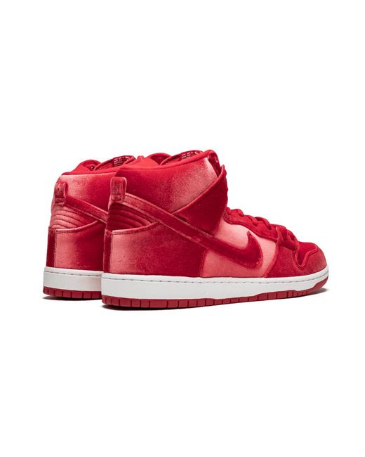 Nike Red Sb Dunk High Premium Velvet" 313171 661" for men