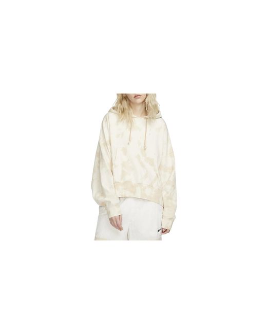 Nike Black Sportswear Washed Hoodie "Sand Drift Dm6716 126"