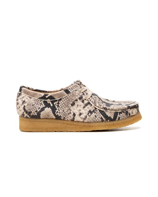 Clarks Black Wallabee Snake Leather" 26179329"