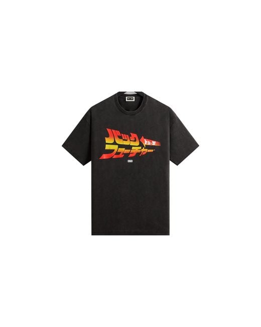 Kith Black Back To The Future Japanese Title Vintage T-Shirt Khm030048 001" for men