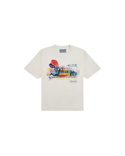 Kidsuper Black Spaceship T-Shirt "Natural" Ks009" for men