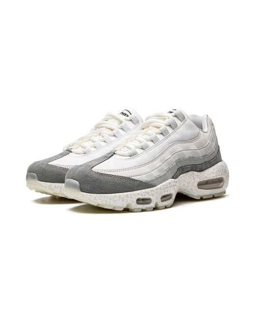 Nike Black Air Max 95 Qs "light Bone-glow In The Dark" Shoes