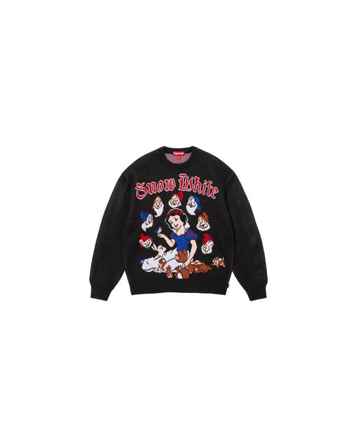 Supreme Black Snow Sweater "Fw24" Su697"