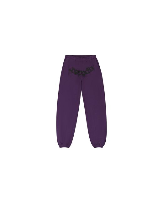 Sp5der Purple Classic Sweatpants 129" for men