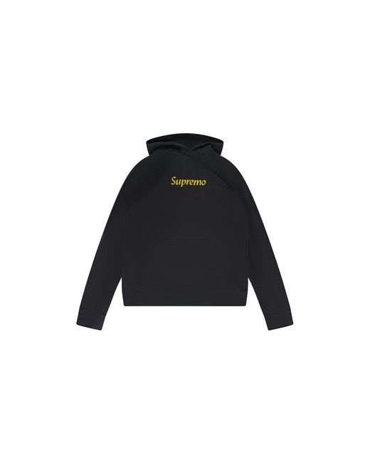 Rhude Black Supremo Hoodie Rhdmhds1957 Blk" for men