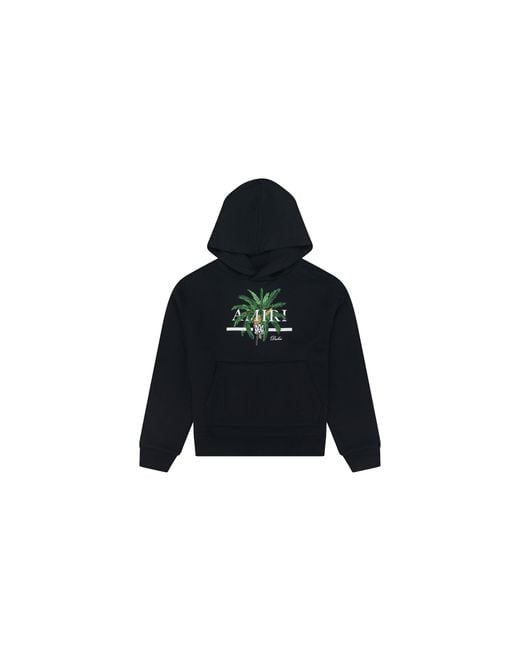 Amiri Black Palm Tree Hoodie Exmjh526_001" for men