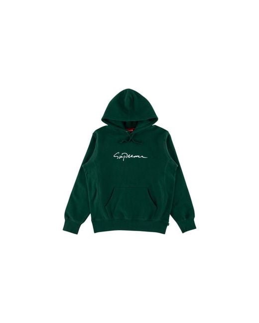 classic script hooded sweatshirt