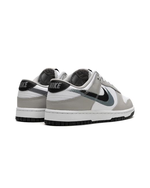 Nike Black Dunk Low "Stencil Swoosh" Fd0661 100" for men