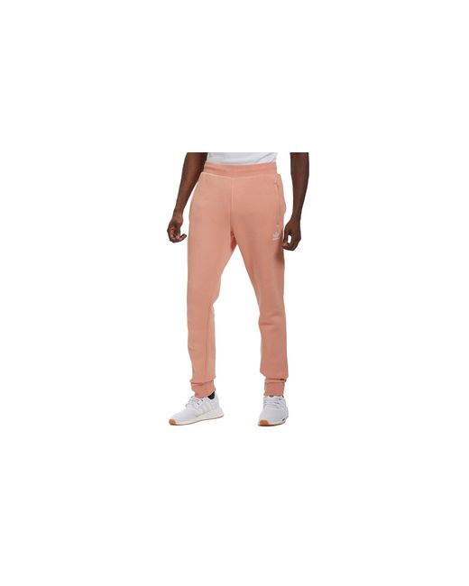 Adidas Black Adicolor Essentials Trefoil Jogger Pants "Ambient Blush" Hc8611" for men