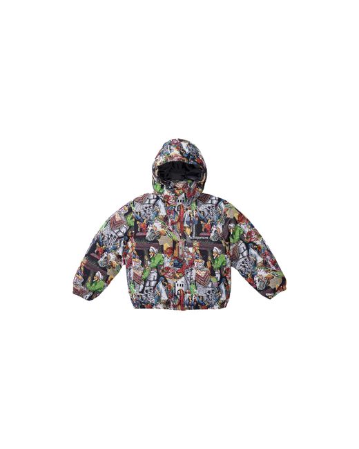 Supreme Black Bless Tapestry Down Puffer Jacket "Fw23