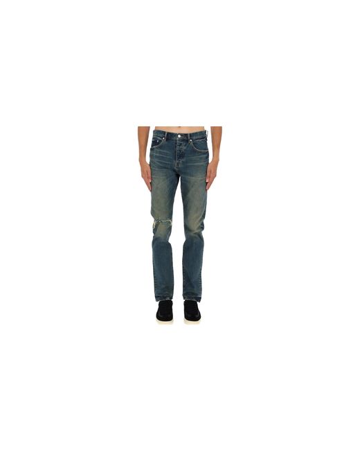 Purple Brand Black P005 Stratos Vintage Knee Slit Jeans "Dark" P005 Svkd425" for men