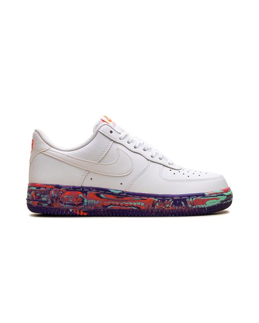 Nike Black Air Force 1 Low Multi-Color Marble" Aj9507 100" for men