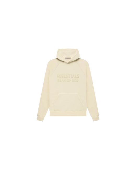 Fear Of God Black Essentials Hoodie "Eggshell" 192Su222050F" for men
