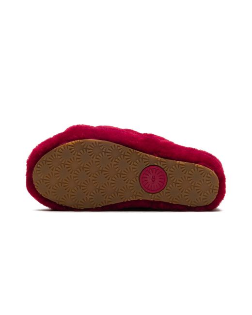 Ugg Red Fluff Yeah Slide 1095119 Rbrd"