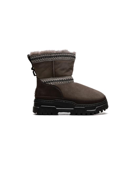 Ugg Black Classic Mini Trailgazer Boot "Hickory" 1158322 Hck"