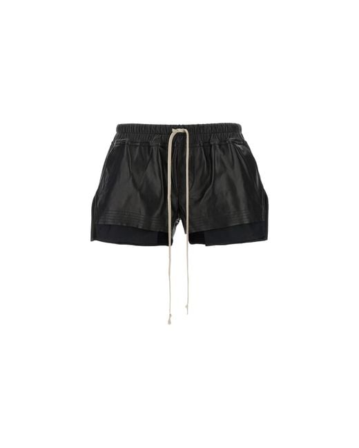 Rick Owens Black Fog Boxers Shorts Rp02F5316 Lby 09"