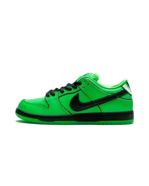 Nike Green Sb Dunk "powerpuff Girls