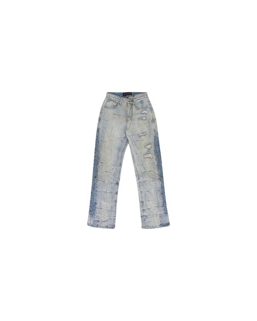Who Decides War Black Gathered Straight-Fit Jeans 11200520008" for men
