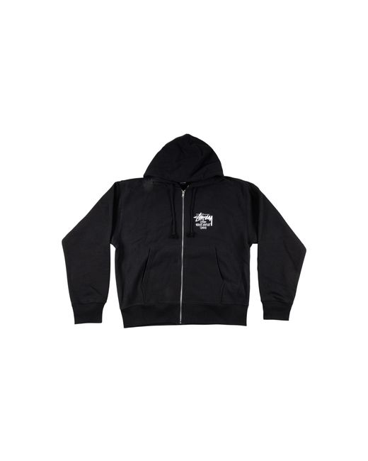 Stussy Black Ginza Zip Hoodie "Dover Street Market for men