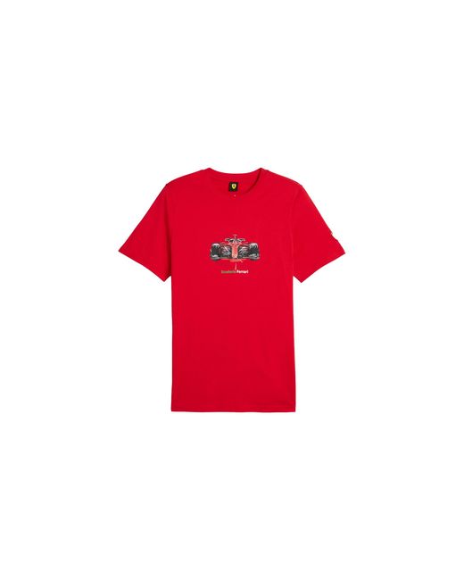 PUMA Red Ferrari Race Graphic Tee 623803 02" for men