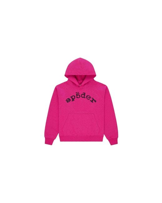 Sp5der Pink Vvs Hoodie 362" for men