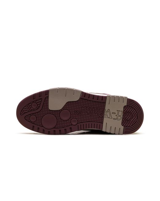 Off-White c/o Virgil Abloh Brown Out Of Office Sneakers Burgundy" Omia189F25Lea0030128" for men