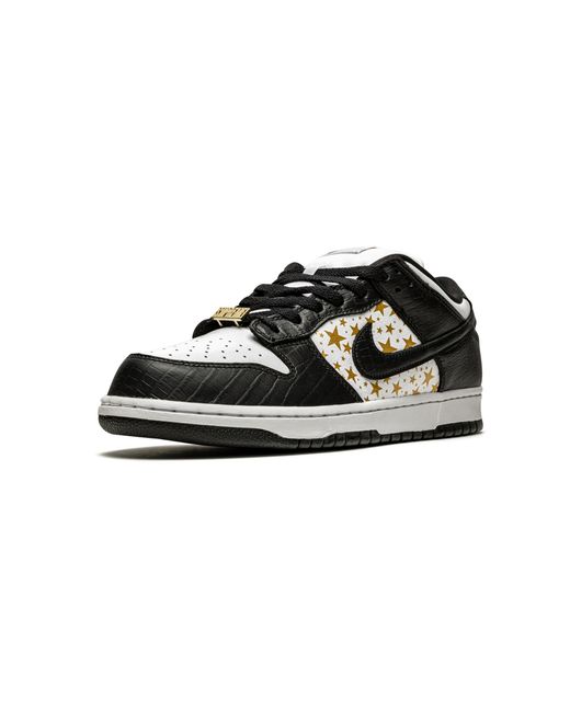Nike Black Sb Dunk Low "Supreme for men