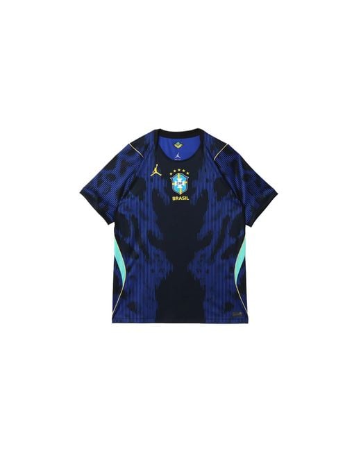 Nike Blue Dri-Fit Football Replica Shirt "Brazil 2026 Stadium Away for men