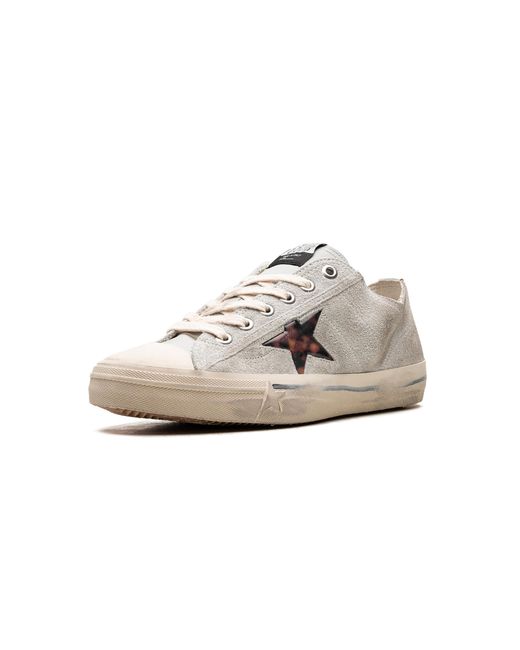 Golden Goose Deluxe Brand Black V-Star 2 Suede Upper Rubber Toe Leopard 3D Star Matt Leather List "Ice Leo" Gmf00619.F005064.60463" for men