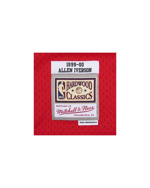 Mitchell & Ness Red Nba Allen Iverson Reload Swingman Jersey "1999 Philadelphia 76Ers for men