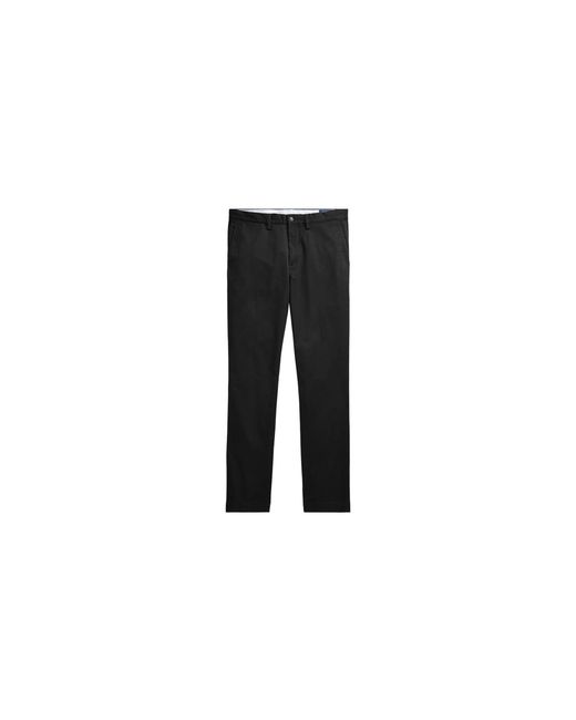 Polo Ralph Lauren Black Classic-Fit Flat Front Chino Pants 71054847003" for men