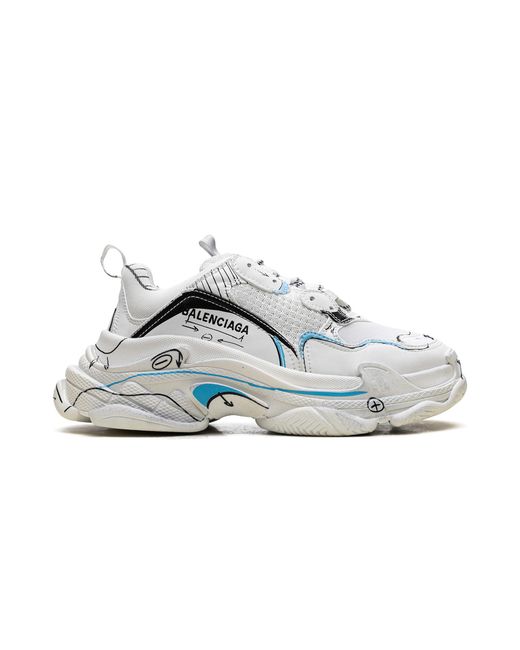 Balenciaga Black Triple S Sneaker "Sketch for men