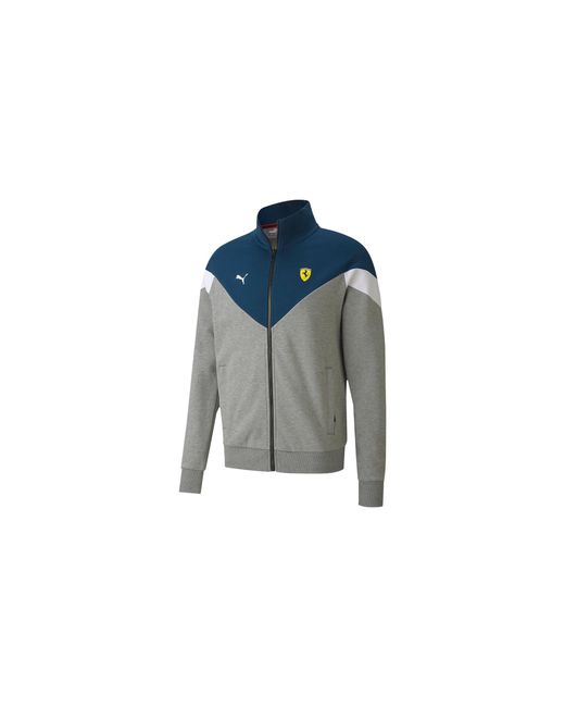 PUMA Black Sf Ferrari Race Mcs Sweat Jacket "Medium Heather" 597949 03" for men