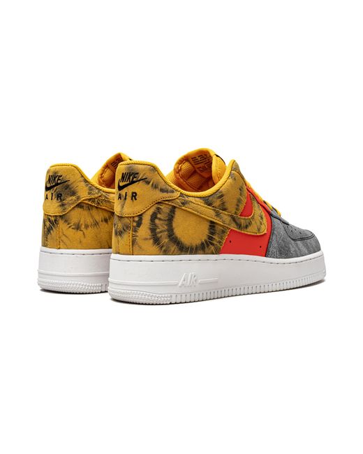 Nike Black Air Force 1 '07 Lv8 "Dark Sulphur Tie-Dye" Cz0337 700" for men