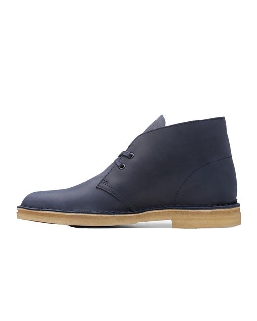 Clarks Blue Desert Boot Leather 26174058" for men
