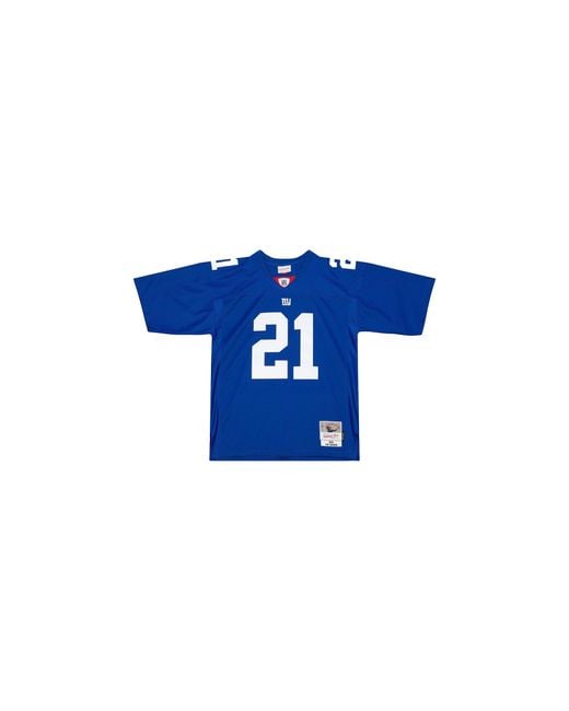 Mitchell & Ness Black Nfl Dark Jersey Giants 2005 Tiki Barber "Giants" Lgjy4465 Nyg05Tbaroya" for men