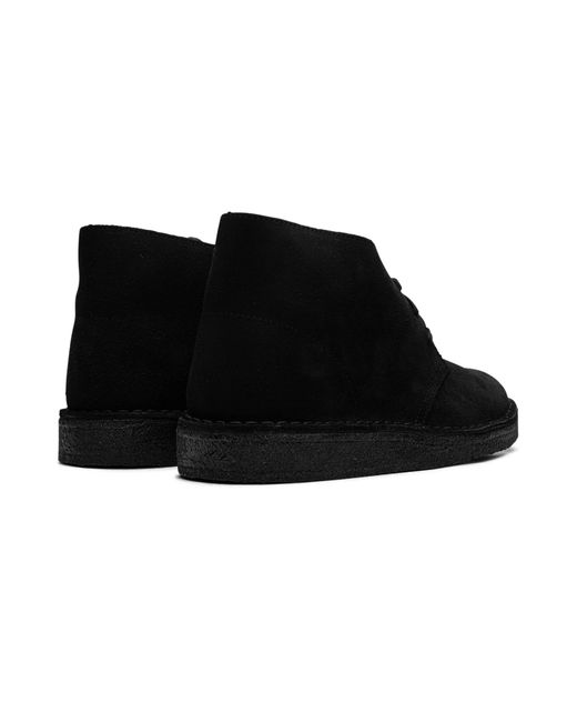 Clarks Black Desert Coal Boot Suede" 26154809" for men