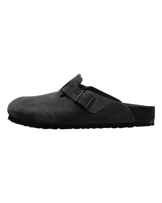 Birkenstock Black Boston Exquisite Suede "Charcoal" 1031485" for men
