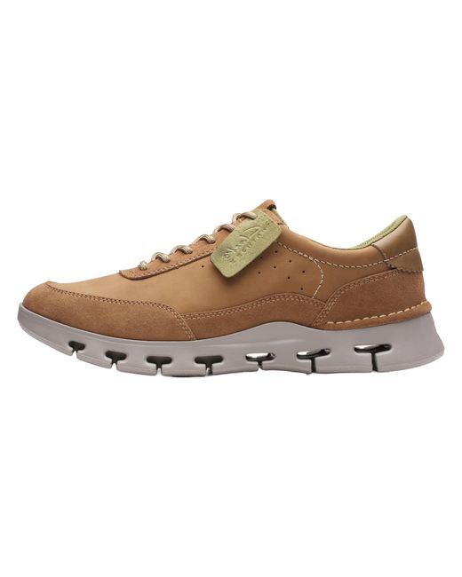 Clarks Black Nature X One "Dark Sand Nubuck" 26173583" for men