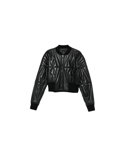 Moncler Black Rick Owens Woven Geocamo Cropped Jacket Mon45"