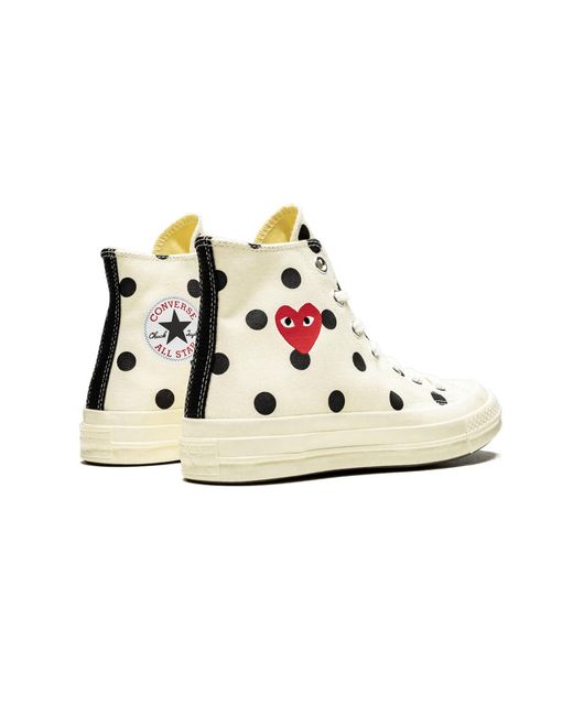 Converse Black Chuck 70 Hi "Comme Des Garçons Play Polka Dot" 157251C" for men