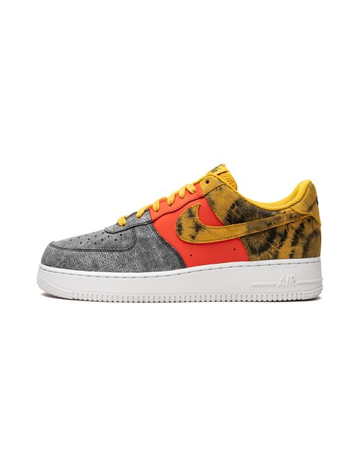Nike Black Air Force 1 '07 Lv8 "Dark Sulphur Tie-Dye" Cz0337 700" for men