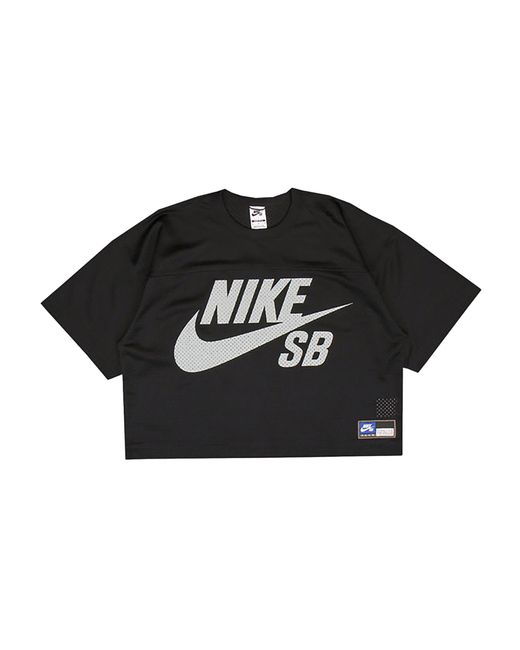 Nike Black Sb Mesh Football Jersey Skate Top If1349 010" for men