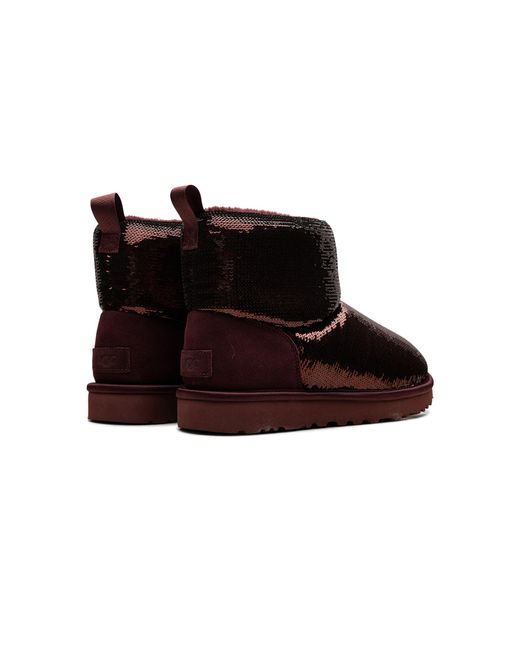 Ugg Black Classic Mini Mirror Ball "Wild Grape" 1151291 Wgrp"