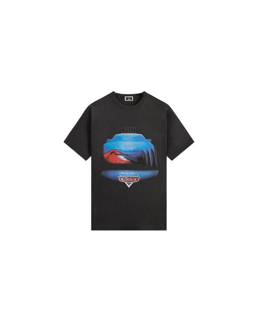 Kith Black Pixar Cars Poster Vintage T-Shirt Khm034375 001" for men