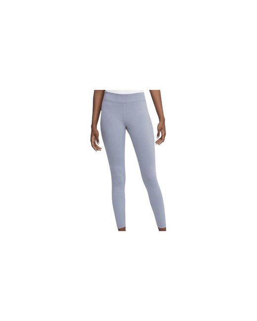 Nike Black Sportswear Essential 7/8 Mid-Rise Leggings "Ashen Slate Cz8532 493"