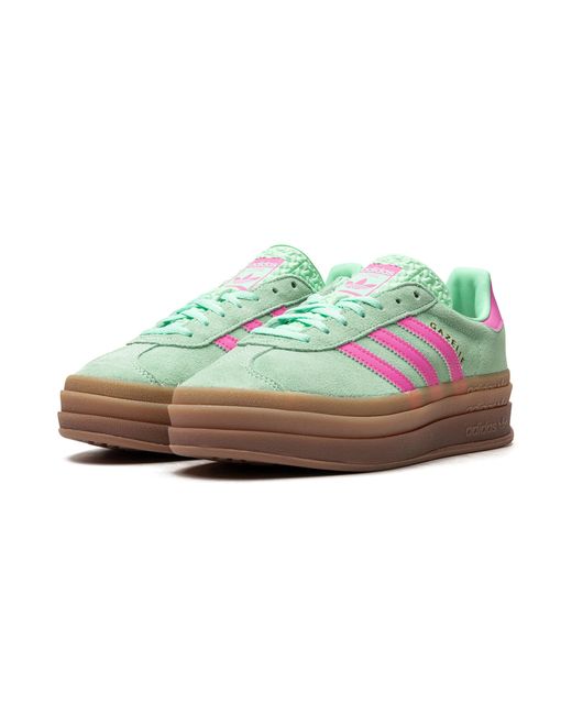Adidas Black Gazelle Bold "pulse Mint Pink" Shoes