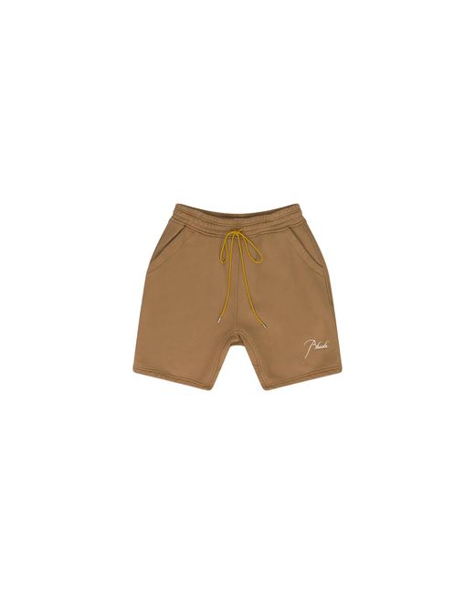 Rhude Black Heavyweight Shorts "Tan" Rhss24Sh14167278 Vtn" for men