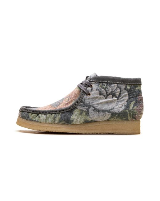 Clarks Black Wallabee Boot Floral" 26169842" for men