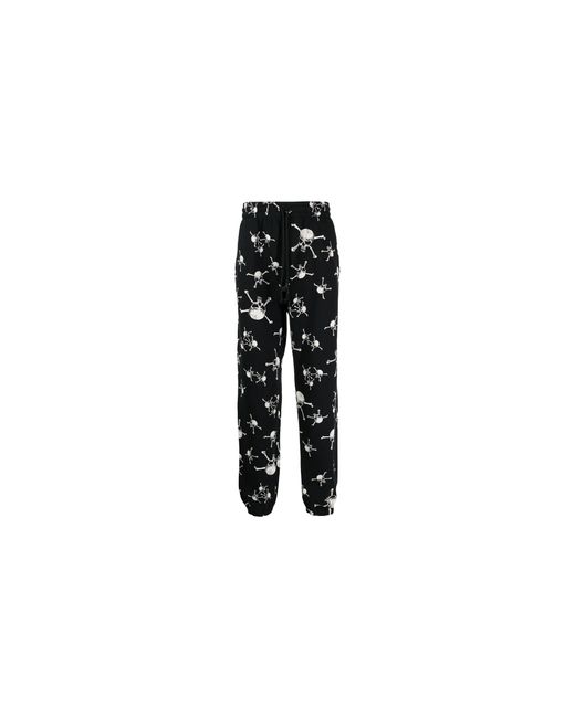 SAINT Mxxxxxx Black Skull Logo Sweatpants Sm A23 0000 C12" for men
